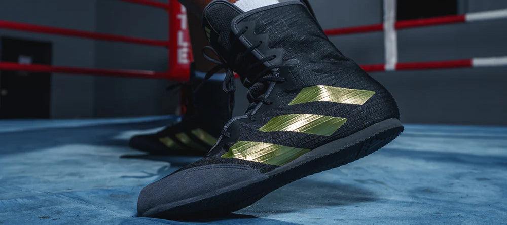 Black and gold adidas boxing boots on sale