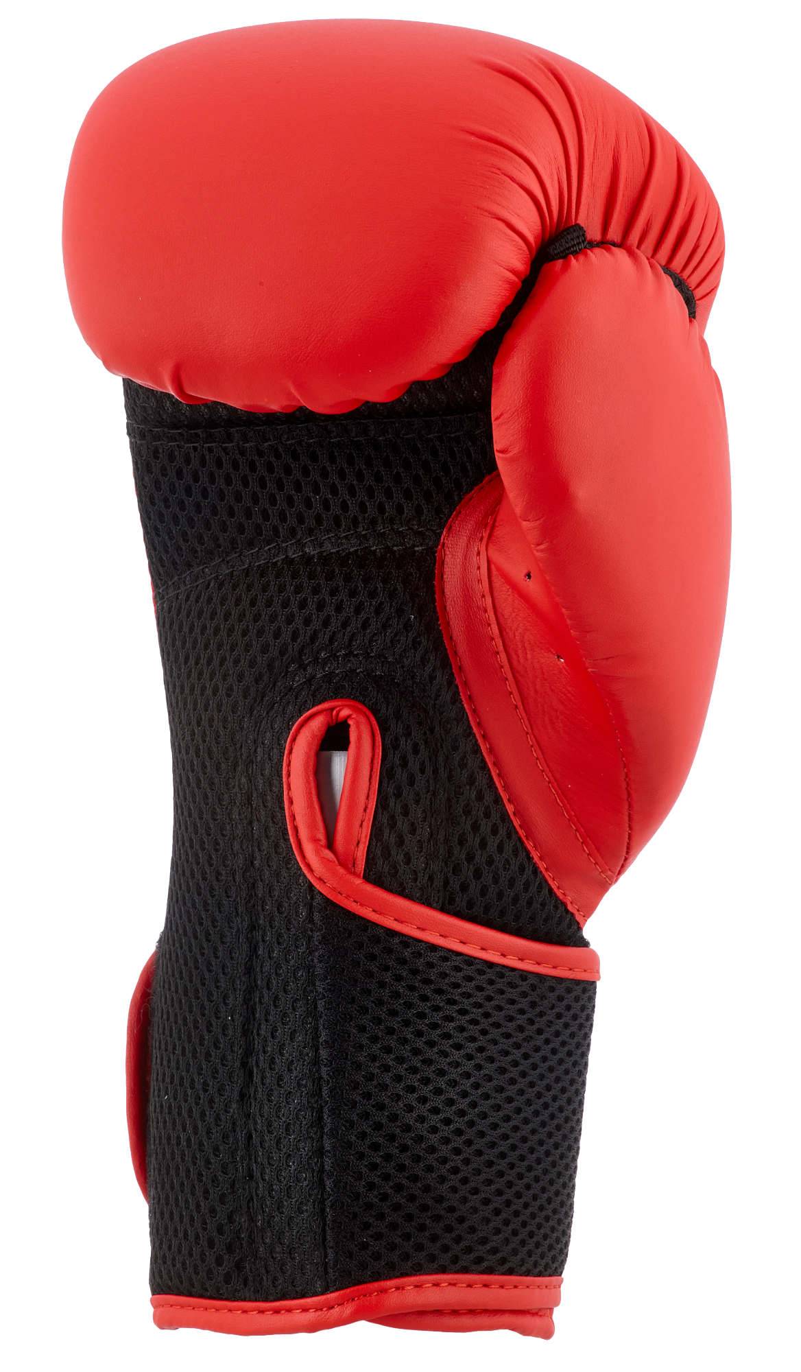 Rear view of red ADIDAS Hybrid25 glove showing mesh ventilation and ergonomic wrist design for secure fit.
