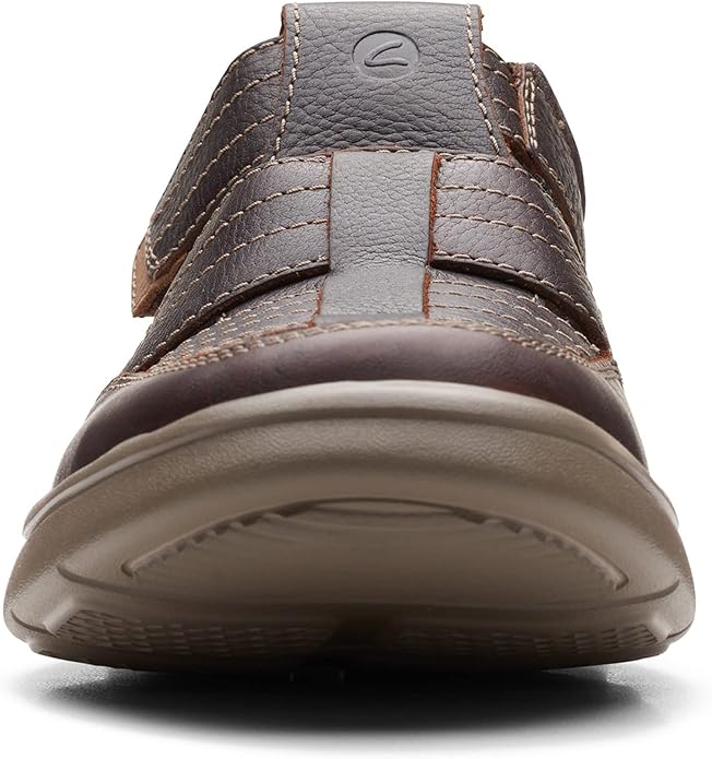 Clarks Mens Bradley Cove Loafer, Brown Tumbled Leather, 9 US