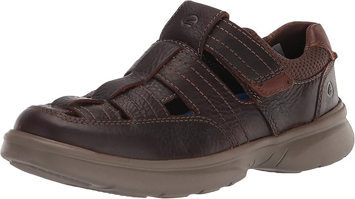 Clarks Mens Bradley Cove Loafer, Brown Tumbled Leather, 9 US