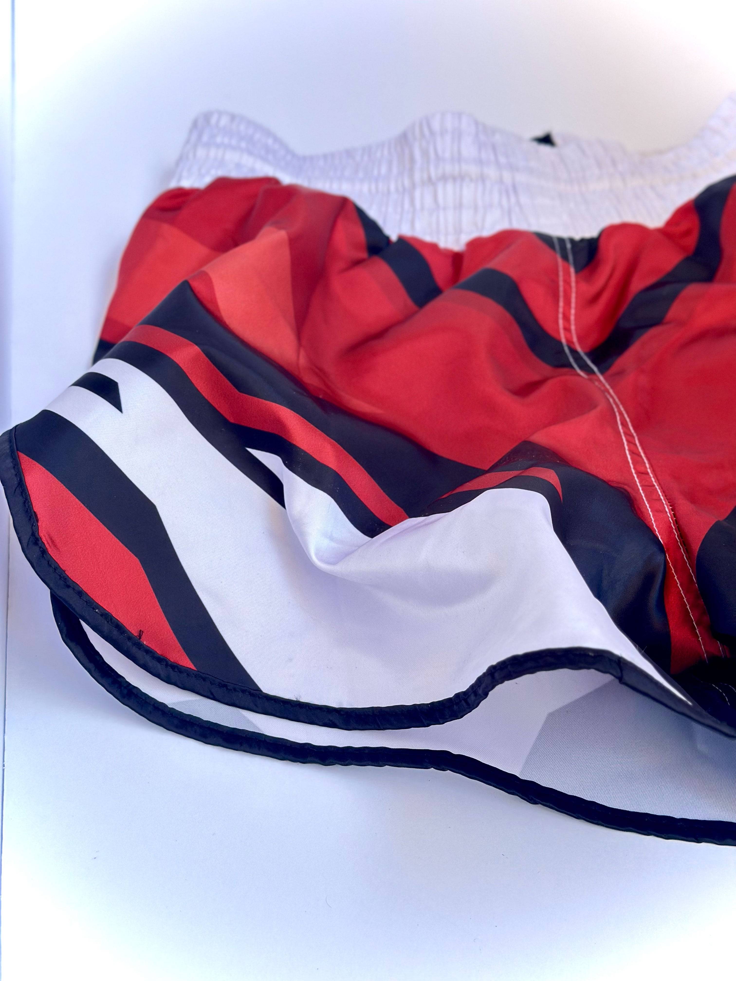Detailed hem view of ADIDAS Kickboxing Shorts showing lightweight, quick-dry material suitable for intense boxing sessions.