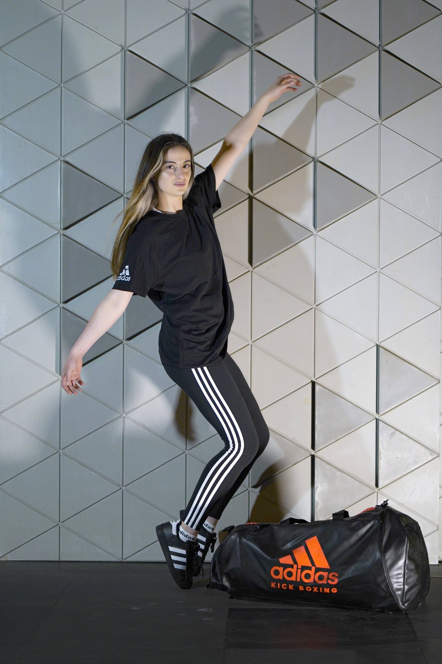 ADIDAS Cotton T-Shirt for Men & Women - Unisex Promo Basic 100% Cotton Tee Black & White ADIDAS Shirts - AdiTSG2/v2