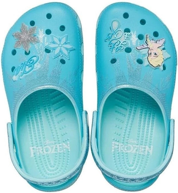 Crocs Classic Clog K Frozen Elsa Kids’ Clogs, Blue