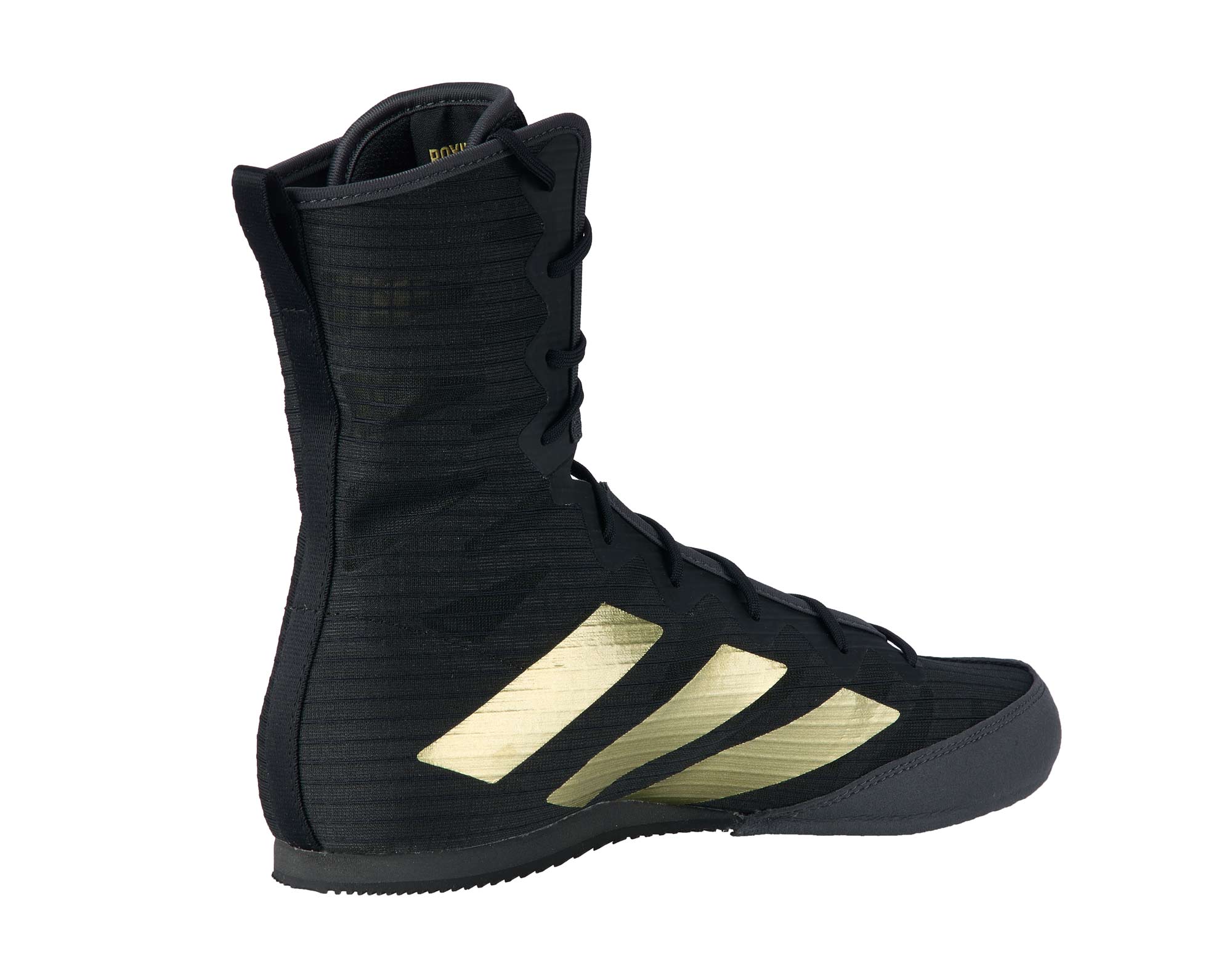 Adidas Box Hog 4 Boxing Shoes Black/Gold - Agile Footwork with Cushioned Comfort, GZ6116