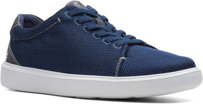 Clarks Cambro Low Sneaker, Navy Textile,US 8 Medium