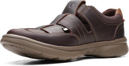 Clarks Mens Bradley Cove Loafer, Brown Tumbled Leather, 9 US