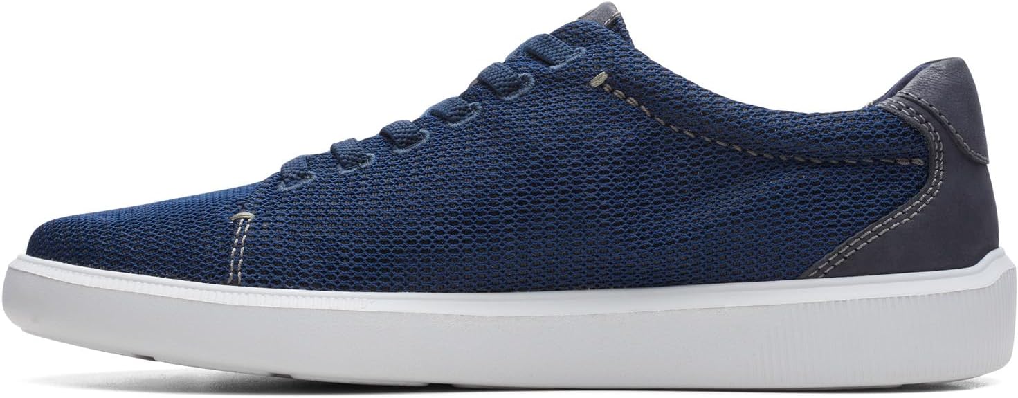 Clarks Cambro Low Sneaker, Navy Textile,US 8 Medium