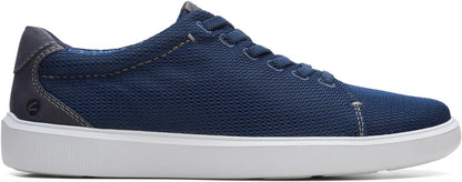 Clarks Cambro Low Sneaker, Navy Textile,US 8 Medium