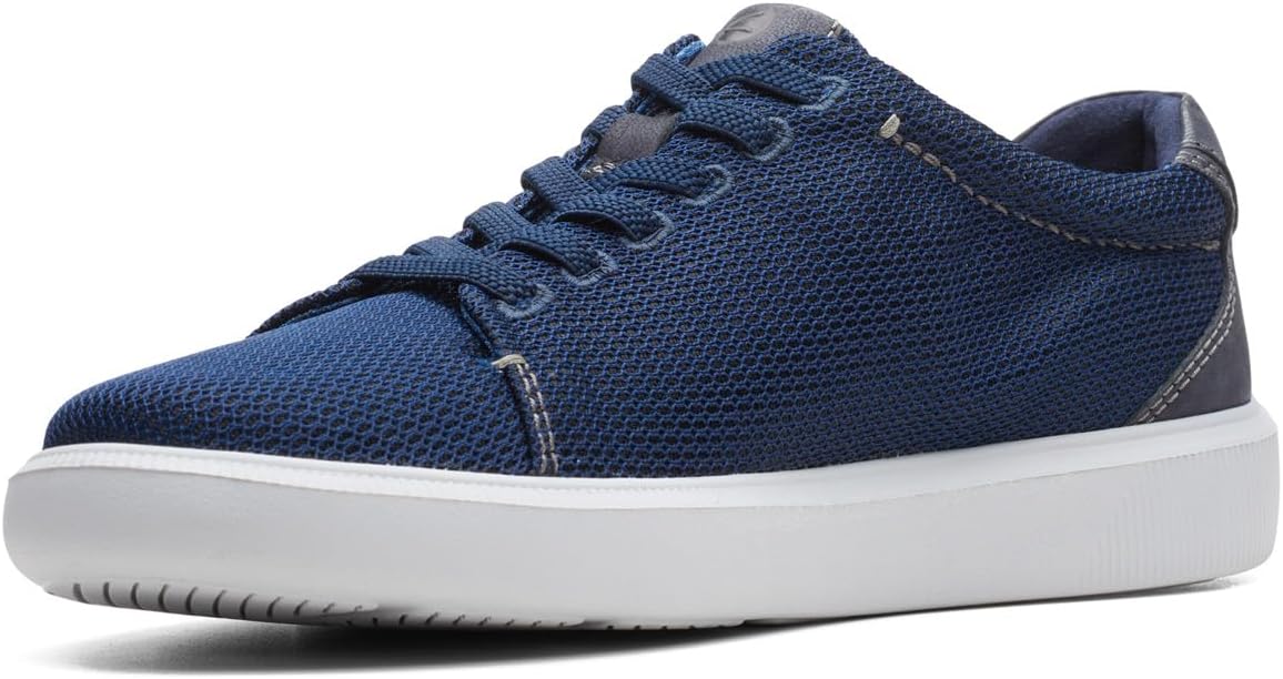 Clarks Cambro Low Sneaker, Navy Textile,US 8 Medium