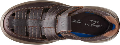 Clarks Mens Bradley Cove Loafer, Brown Tumbled Leather, 9 US