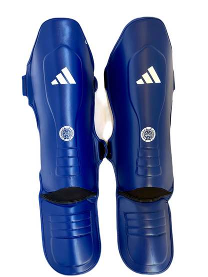 Adidas WAKO Approved Shin Guards - Unisex Leg Protection Pads for Kickboxing, Muay Thai, MMA, ADIWAKOGSS11