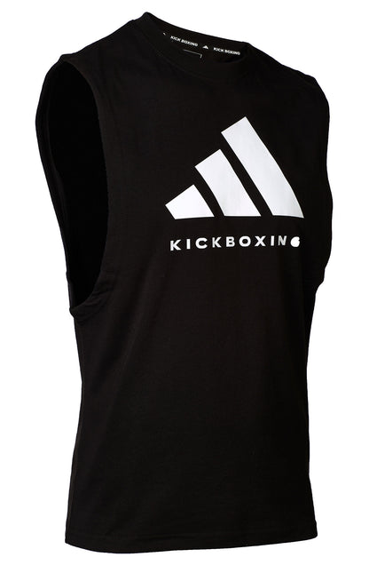 Adidas Kickboxing Unisex Tank Top - 100% Cotton Sleeveless Athletic Shirt