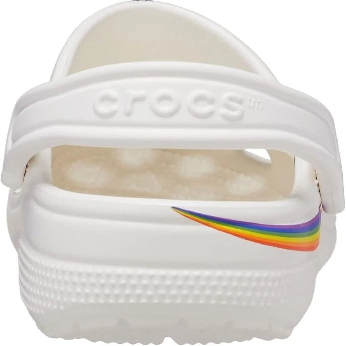 Crocs Classic Rainbow Dye Clog Unisex Clogs, Women’s US 6 / Men’s US 4