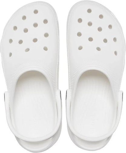 Crocs Classic Platform Clog Women’s Clogs, White, US Size 9