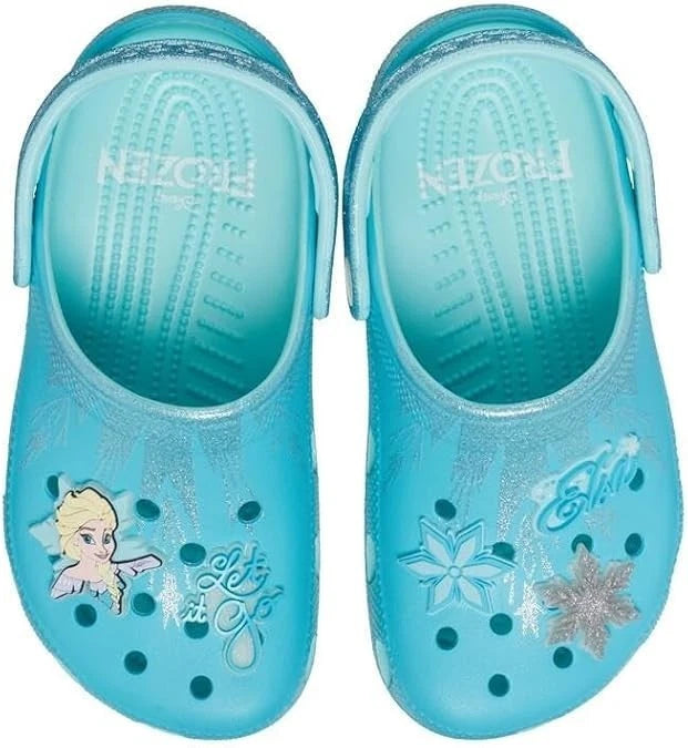 Crocs Classic Clog K Frozen Elsa Kids’ Clogs, Blue