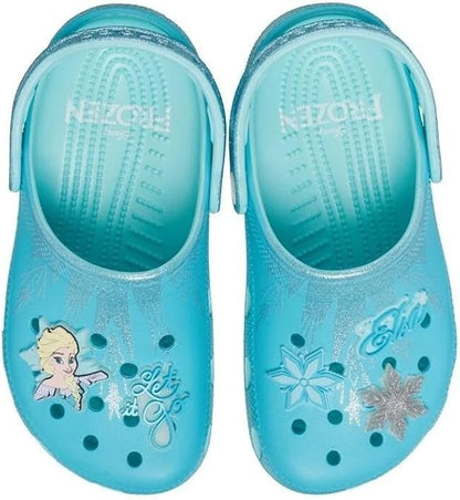 Crocs Classic Clog K Frozen Elsa Kids’ Clogs, Blue