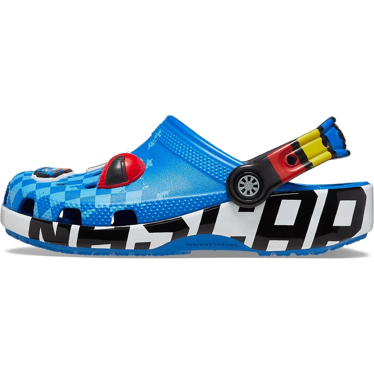 Crocs NASCAR Classic Clog Kids’ Clogs, Bright Cobalt, US Size 4 Big Kid Medium