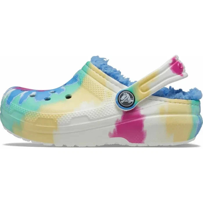 Crocs Classic Tie Dye Lined Clogs – Powder Blue/Multi, W6/M4