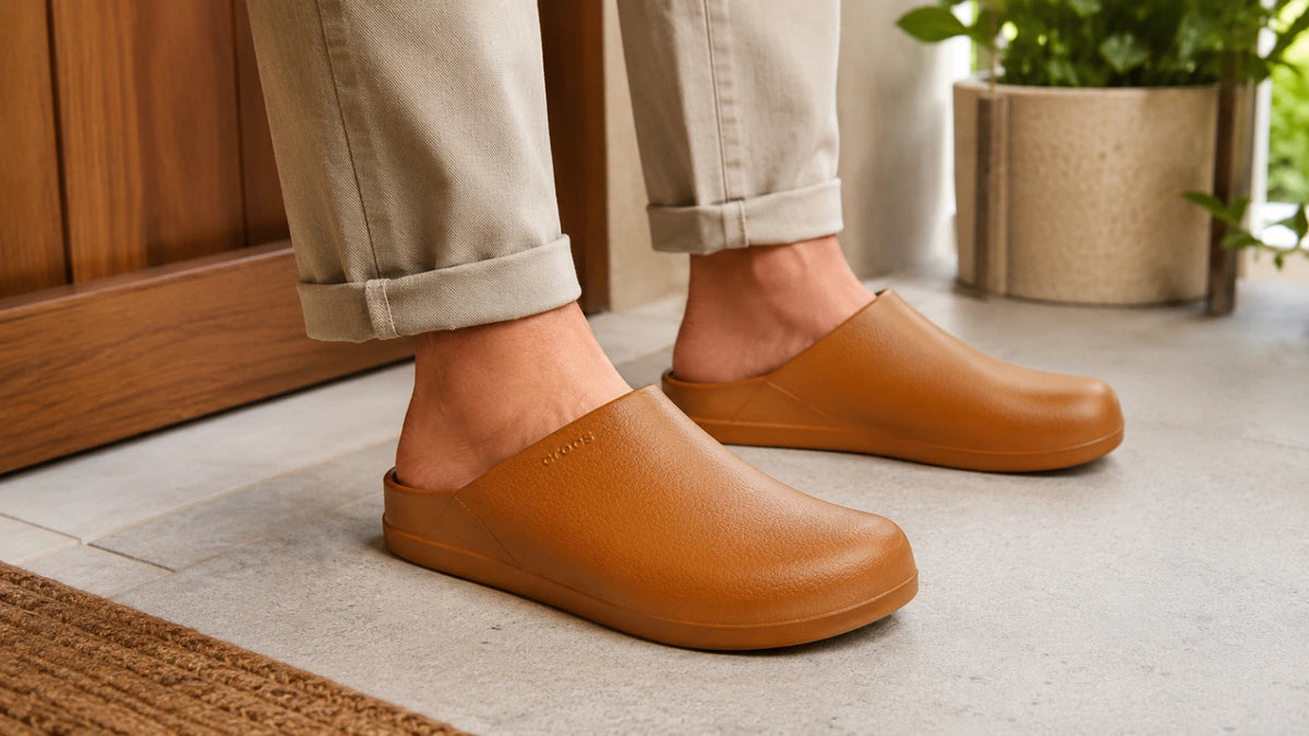 Crocs Dylan Mules Unisex Clogs, Cognac