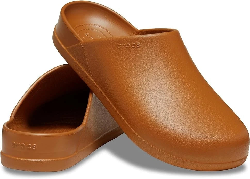 Crocs Dylan Mules Unisex Clogs, Cognac