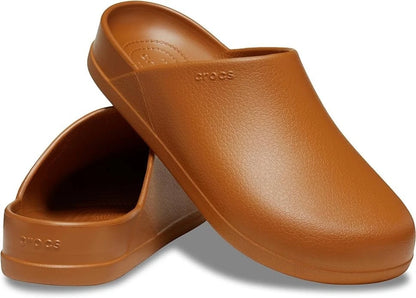 Crocs Dylan Mules Unisex Clogs, Cognac