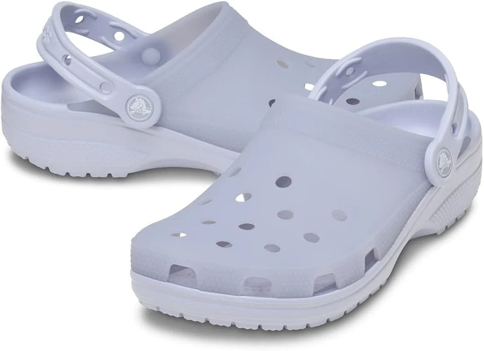 Crocs Classic Frosted Clog Unisex Clogs, Purple Moon