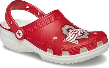 Crocs Unisex-Adult Classic Collegiate Clogs, Ohio State, Men’s US 4 / Women’s US 6