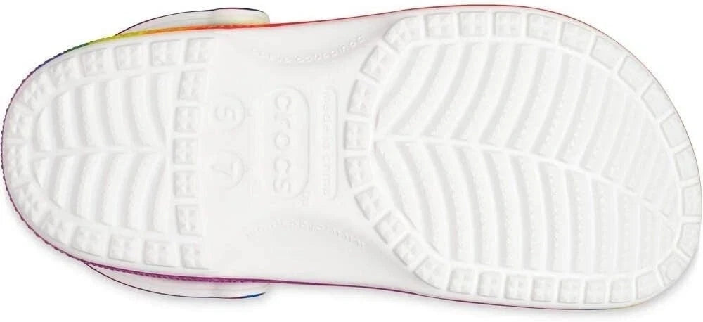 Crocs Classic Graphic Clog Unisex Clogs, Rainbow