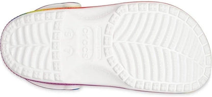 Crocs Classic Graphic Clog Unisex Clogs, Rainbow