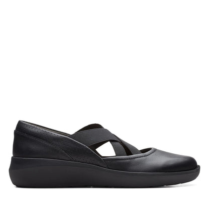 Clarks Kayleigh Cove Mary Jane Flat, Black Combi,US 10 Medium